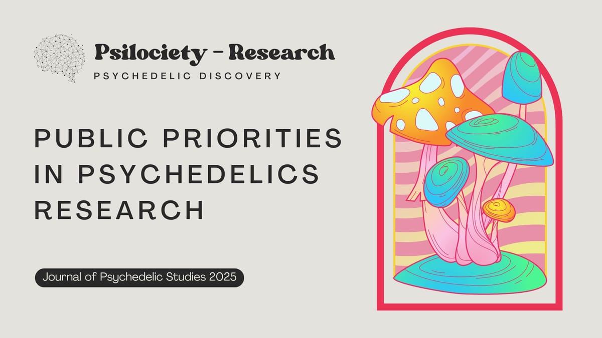 Public Priorities in Psychedelics Research